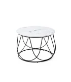 COFFEE TABLE NUBIRA, FRAME - BLACK, TOP - WHITE MARBLE order